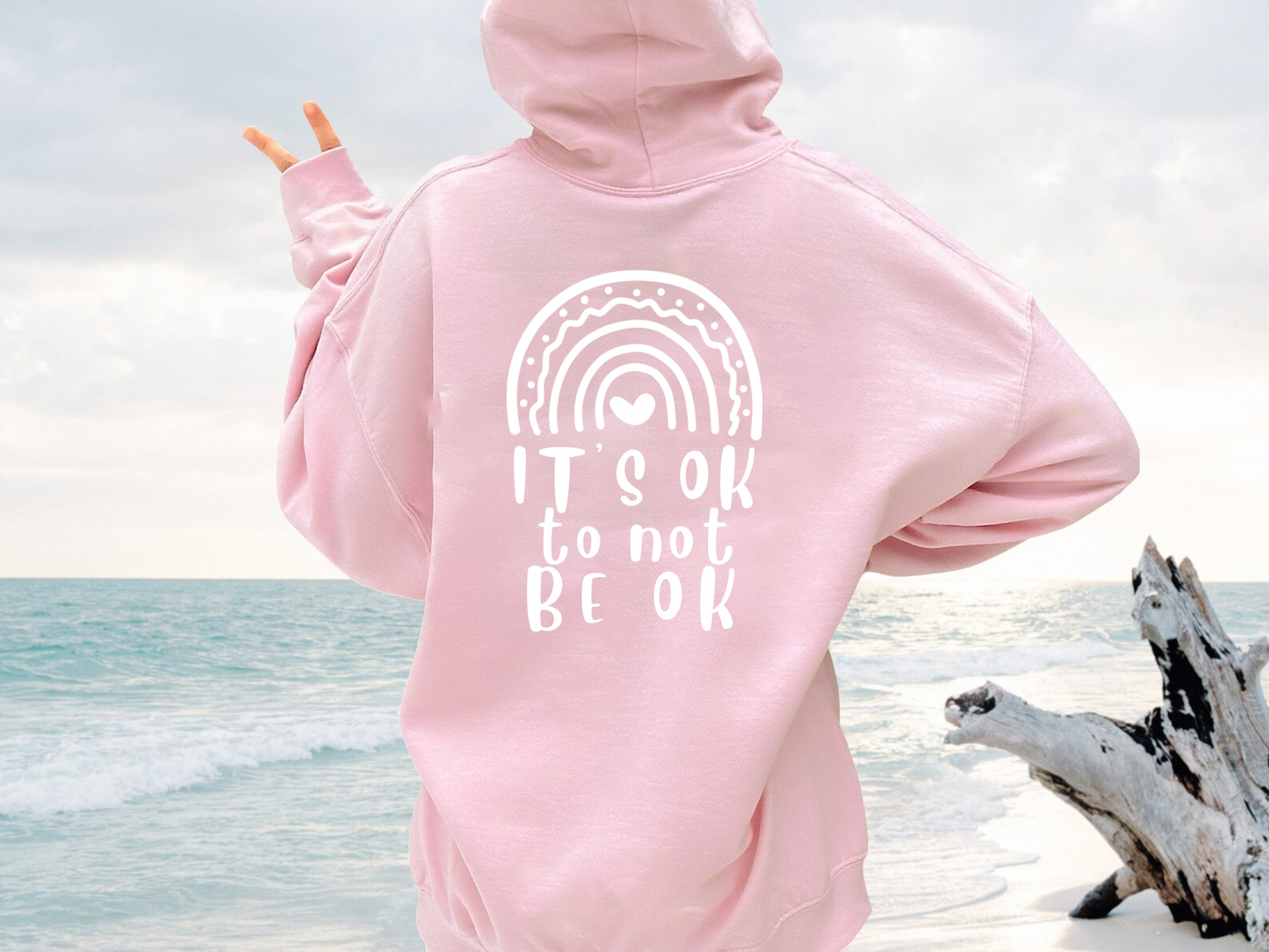 It’s Ok to Not be Ok | bluza różowa PREORDER