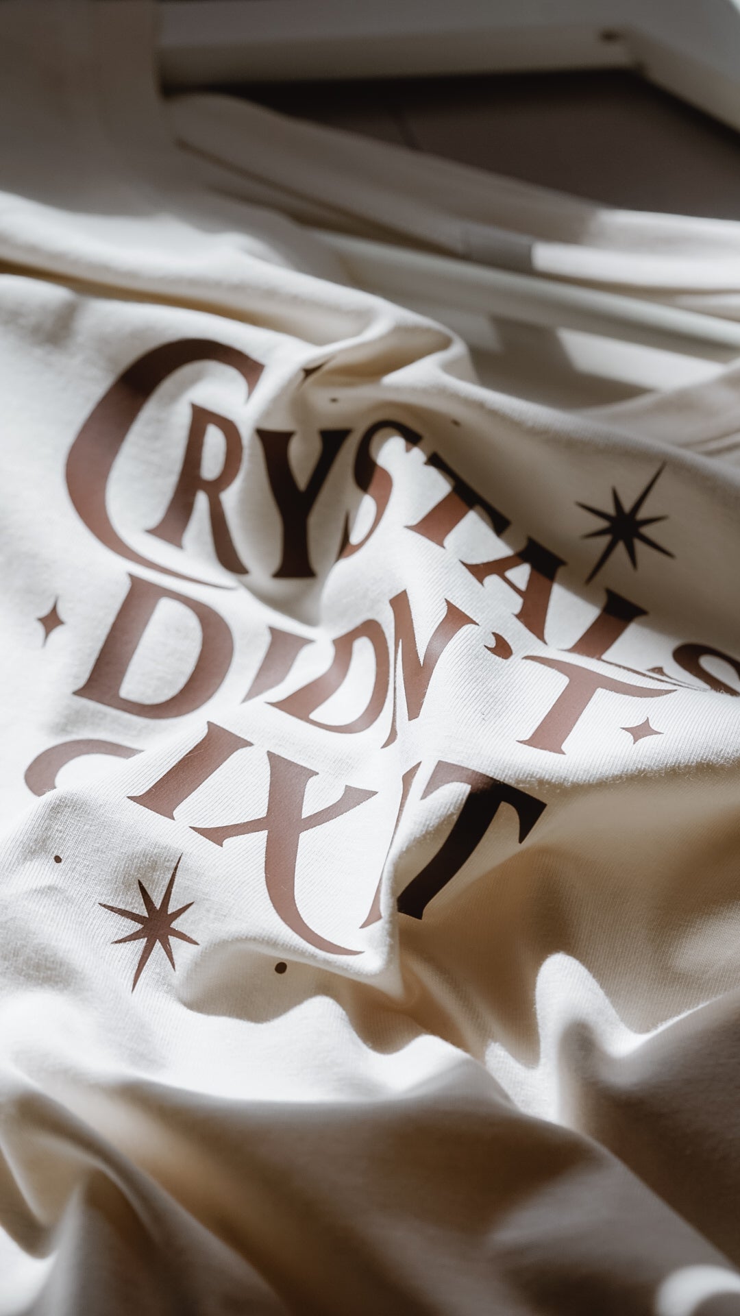 Crystals didn't fix it | crop tee
