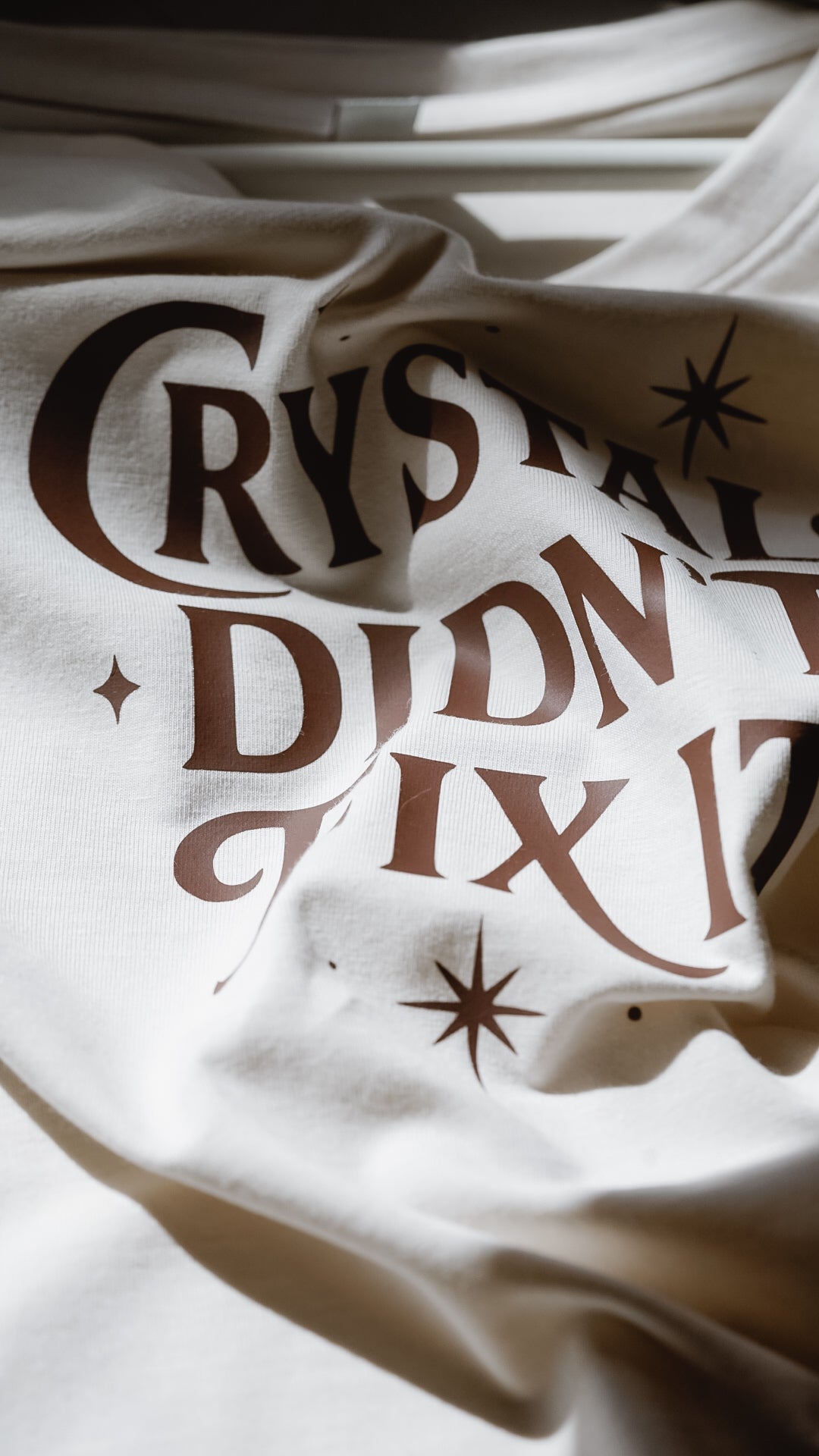 Crystals didn't fix it | crop tee