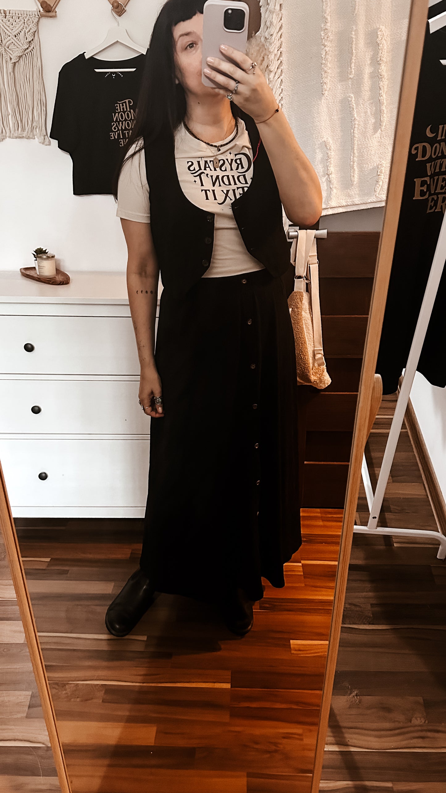 Crystals didn't fix it | crop tee