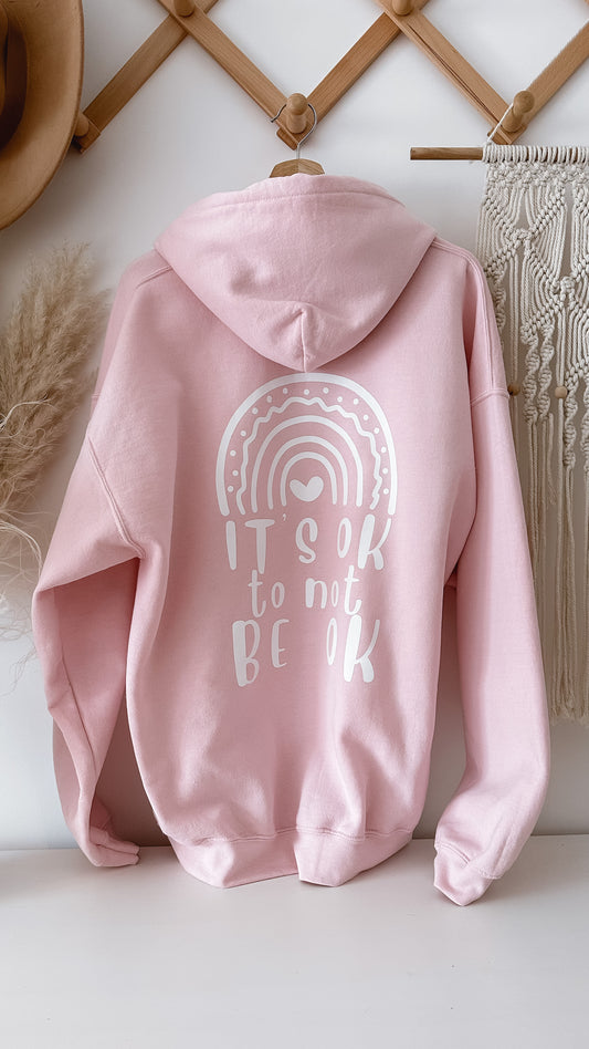 It’s Ok to Not be Ok | bluza różowa